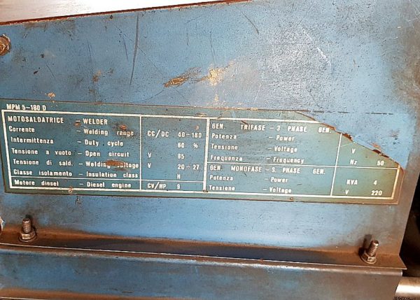 Motosaldatrice_generatore_marca_GEN SET_modello_MPM 5 180_1_attrezzatura_officina_meccanica