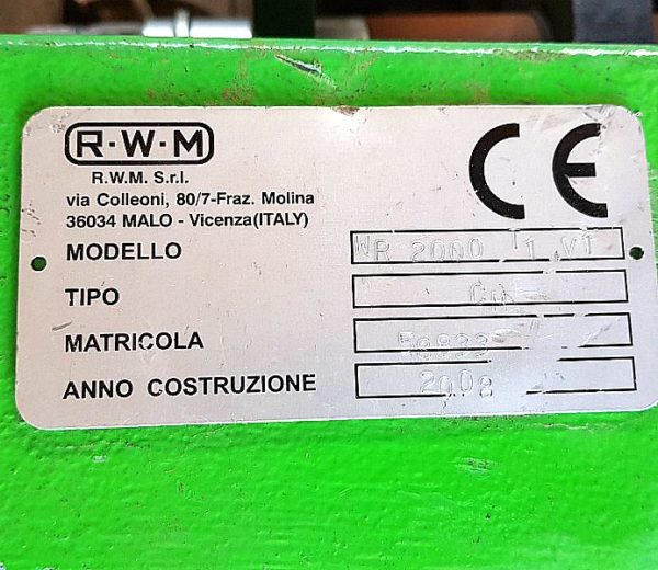 Paranco_elettrico_a_catena_WM_WR 2000_portata_2000 Kg_attrezzatura_officina_meccanica
