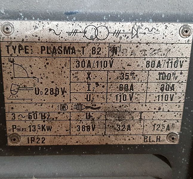 Taglio_plasma_CEA_modello_PLASMA T82_attrezzatura_officina_meccanica