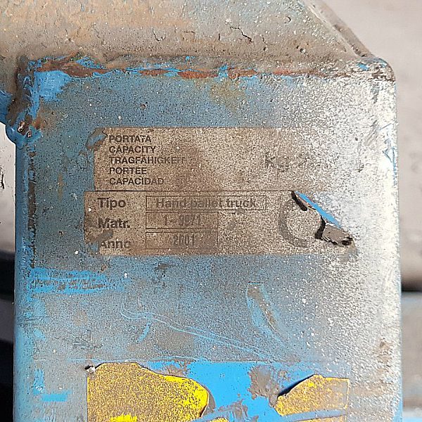 Transpallet_manuale_portata_2000 Kg_attrezzatura_officina_meccanica