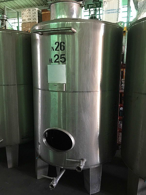 Tini_acciaio_25 HL_ per_vino_o_olio_attrezzatura_officina_meccanica