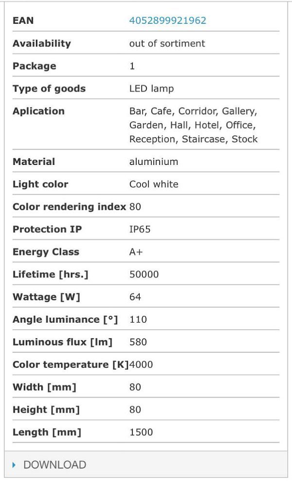 Lampada_Osram_NEPTUNE_LED_da_soffitto_60W 220 - 240V_attrezzatura_officina_meccanica