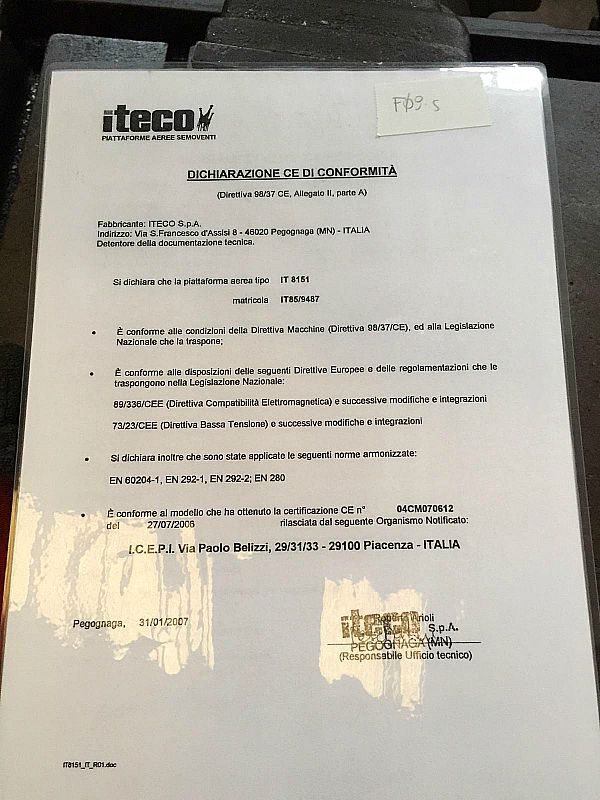 Piattaforma_aerea_elettrica_Iteco_10_metri_attrezzatura_officina_meccanica