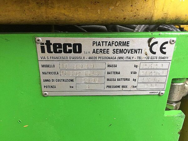 Piattaforma_elettrica_a_forbice_Iteco_8_metri_Attrezzatura_officina_meccanica