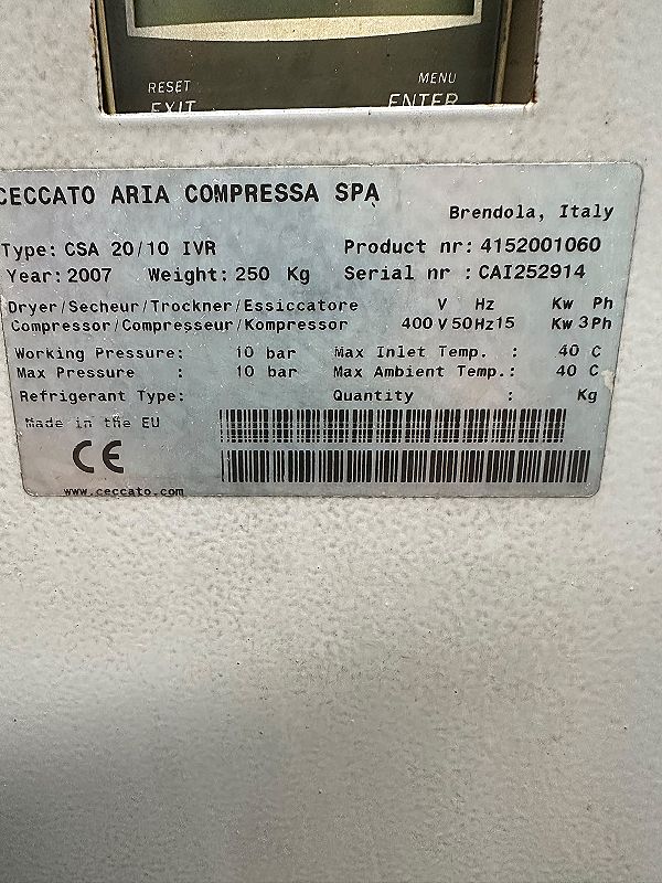 Compressore_a_vite_Ceccato_CSA_20_IVR